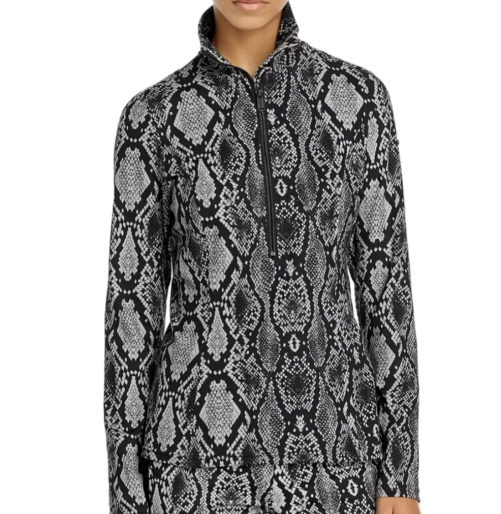 Goldbergh Luxury Sports "Linda" Snake Print Layer Top Large EUC